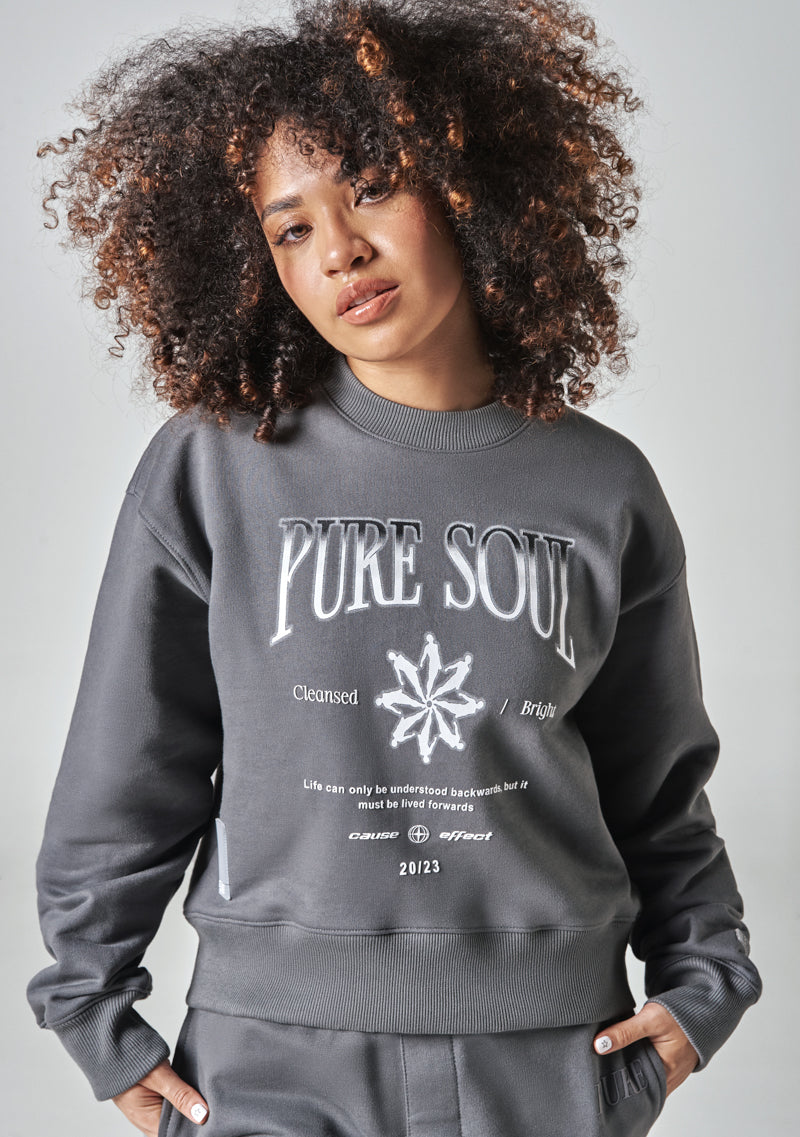 Gray Woman Pure Soul Sweatshirt